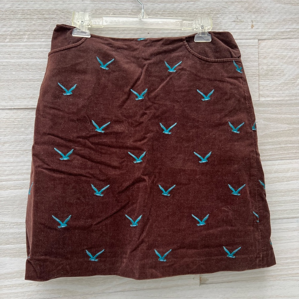 Lilly Pulitzer Corduroy Above Knee Lined Skirt with Pockets